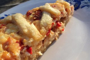 Tarta cu sunca si ardei gras