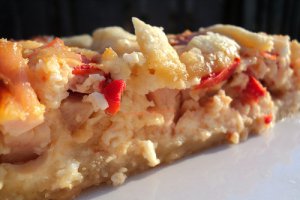 Tarta cu sunca si ardei gras