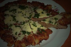Chiftea uriasa cu piure de dovleac