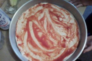 Pizza cu aluat fraged