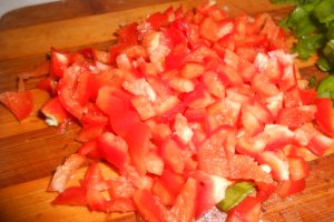 Budinca cu cartofi si carne afumata