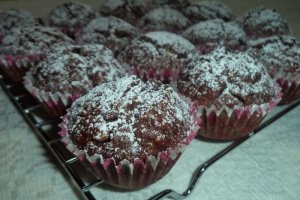 Briose de post cu bobite de rodie