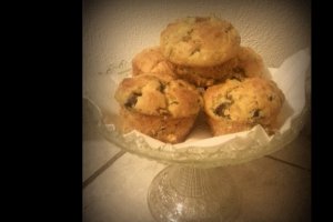 Muffin cu ciuperci si prosciutto