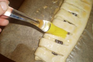 Strudel cu ciocolata cu menta si nuca de cocos