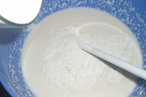 Briose cu ciocolata si nuca de cocos