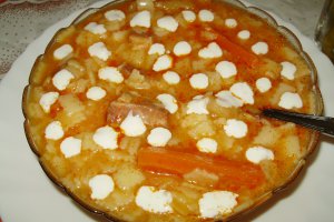 Ciorba cu  "lascute"