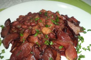 Fasole rosie cu prosciutto