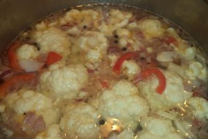 Ciorba de conopida cu  hrisca si bors