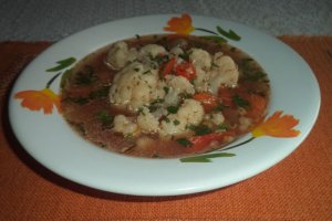 Ciorba de conopida cu  hrisca si bors