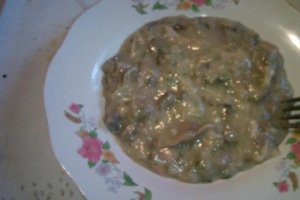 Ciulama de pui cu ciuperci