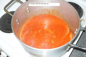 Nigerian chicken stew (stew nigerian de pui)