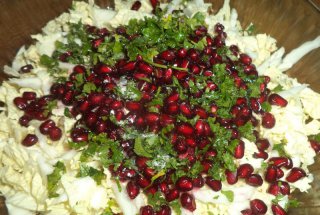 Salata de varza chinezeasca cu rodie
