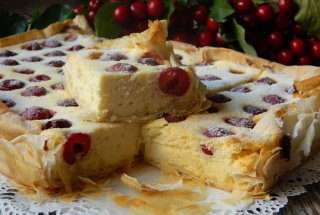 Placinta crocanta cu cirese