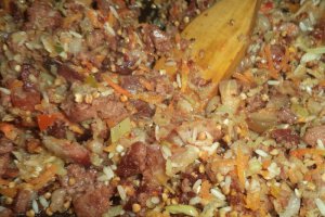 Garnitura de orez la cuptor cu afumatura in sos de soia