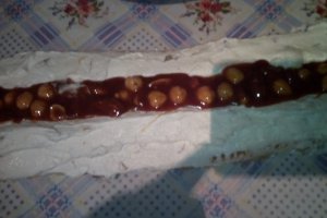 Tort  Strumpfesc cu branza si caramel