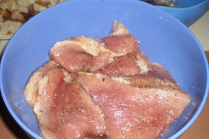 Pulpa de porc la tava cu cartofi
