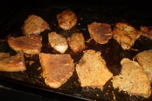 Pulpa de porc la tava cu cartofi