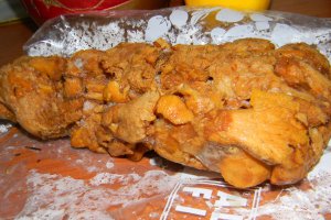 Fasole boabe cu galbiori  si cimbrisor salbatic