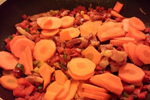 Ciorba de legume cu ciuperci si pancetta