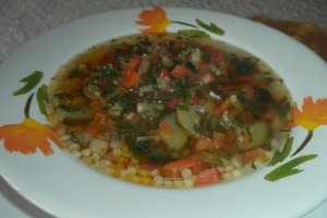 Ciorba de zucchini si cus-cus