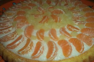 Tarta cu fructe si crema de lapte cu tapioca