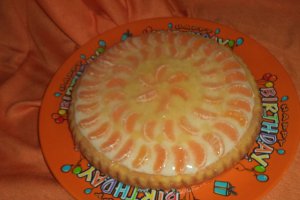 Tarta cu fructe si crema de lapte cu tapioca