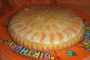 Tarta cu fructe si crema de lapte cu tapioca