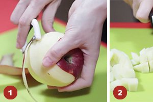 Piept de rata cu mere caramelizate (Reteta video)