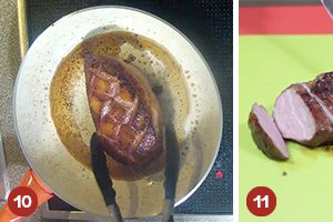 Piept de rata cu mere caramelizate (Reteta video)