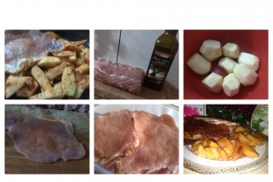 Cotlet de porc cu cartofi la cuptor