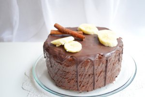 Tort cu banane si ciocolata (de post)