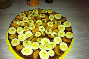 Tort rapid cu budinca, mandarine si banane