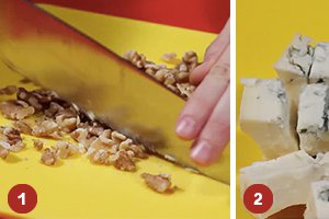 Cotlete de porc cu gorgonzola si nuci (Reteta video)