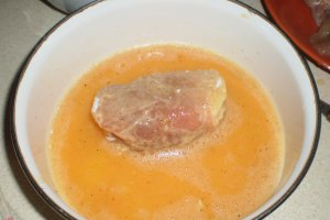 Snitel de pui umplut