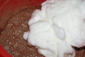 Pudding de ciocolata cu lamaie verde