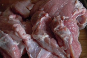 Ciorba de cartofi cu carne de porc