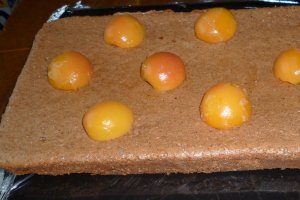 Tort cu crema de ness si piersici