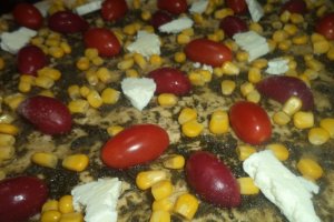 Focaccia colorata