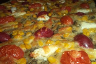 Focaccia colorata