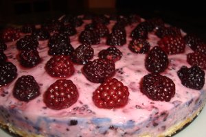 Cheesecake cu iaurt si mure