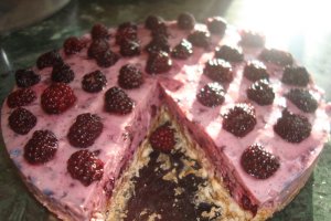 Cheesecake cu iaurt si mure