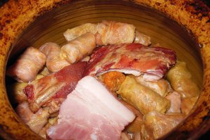 Sarmale cu carne de porc si afumatura
