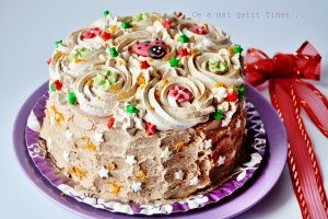 Tort cu mousse de ciocolata si portocala 2