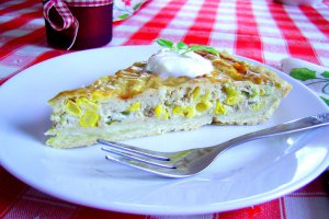 Quiche cu porumb si ton a la Simo