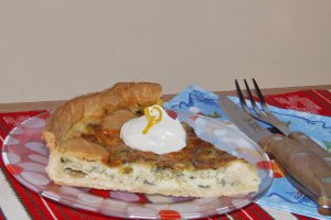 Quiche cu branzeturi si loboda