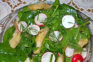 Salata de primavara cu salau