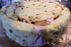 Panettone umplut cu inghetata