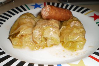 Sarmale cu carne afumata si carnati