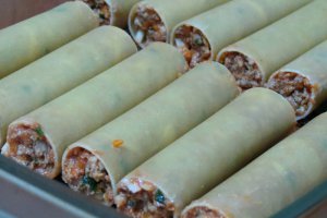 Cannelloni cu carne si cascaval