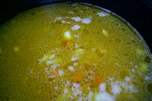 Supa cu leurda si salata verde